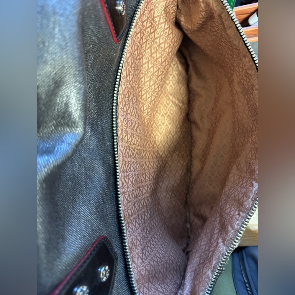 Like New MZ Wallace Mica Linen Silver Coated
Kate Diaper Bag - Picture 7 of 11